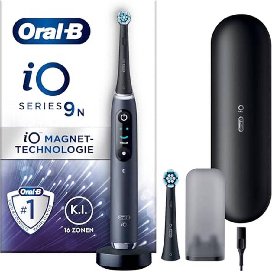 Oral B Oral-B iO Series 9N Elektrische Tandenborstel Met Oral-B App Vibrerende tandenborstel Zwart