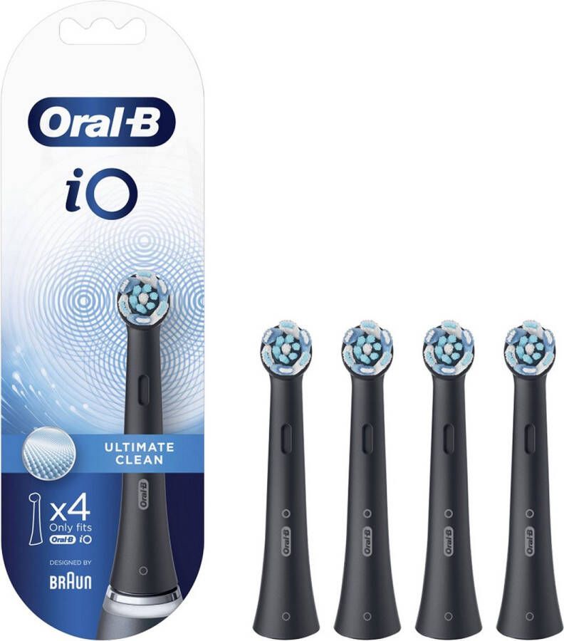 Oral B Oral-B iO Ultimate Clean Opzetborstels 4 Stuks Zwart