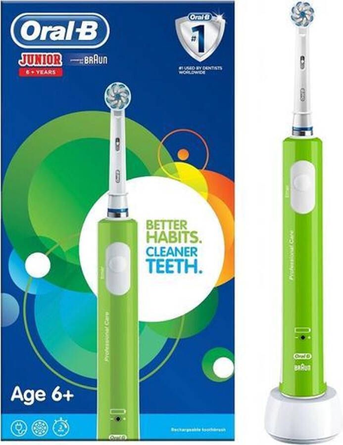 Oral B Oral-B Junior 6+ Groen | Elektrische tandenborstel voor kinderen vanaf 6 jaar