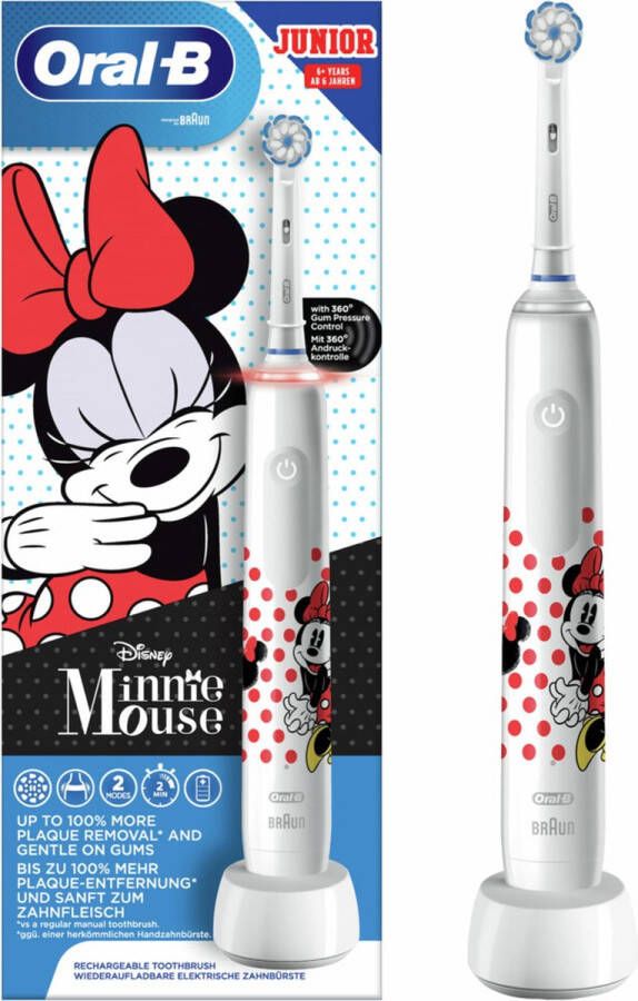 Oral B Oral-B Junior Minnie Elektrische Tandenborstel Powered By Braun 1 Handvat en 1 opzetborstel