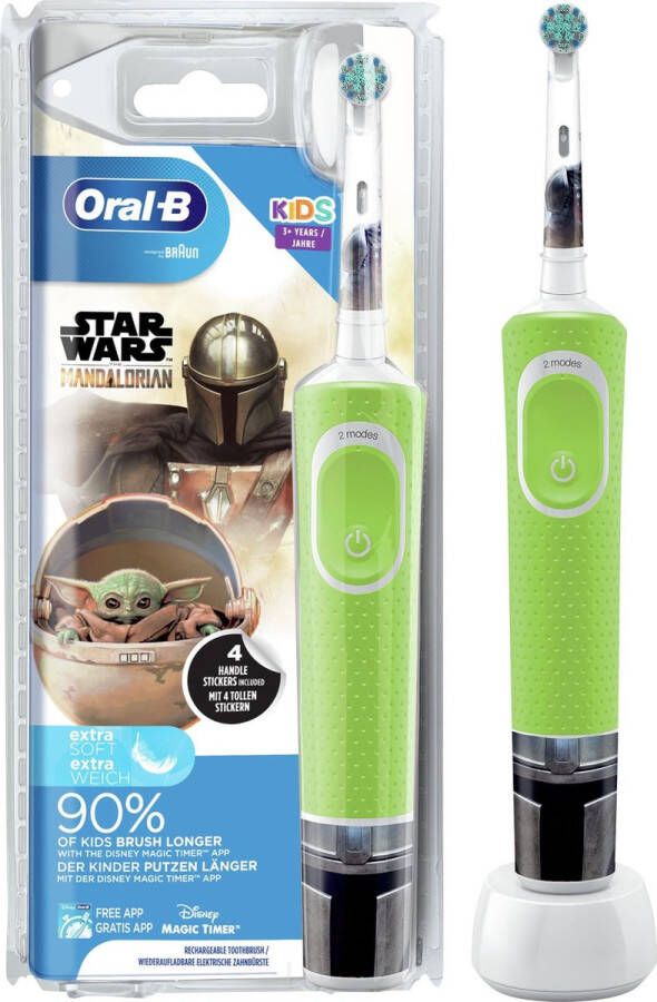 Oral B Oral-B Kids Mandalorian Elektrische Tandenborstel Powered By Braun 1 Handvat en 1 opzetborstel