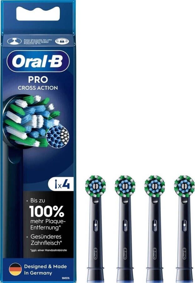 Oral B Oral-B Opzetborstels PRO CrossAction zwart 4 Stuks