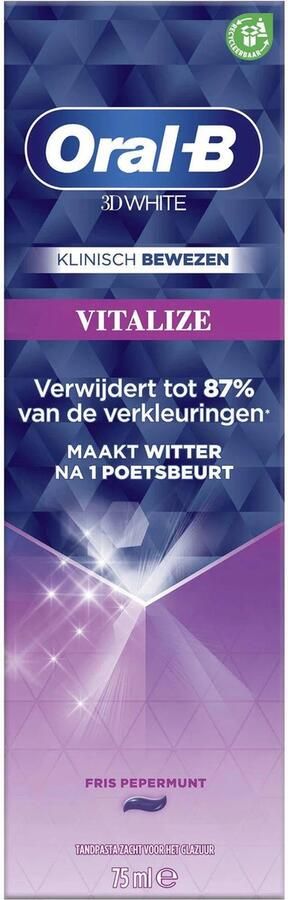 Oral B Oral-B 3D WHITE Tandpasta Gigapack 15 stuks