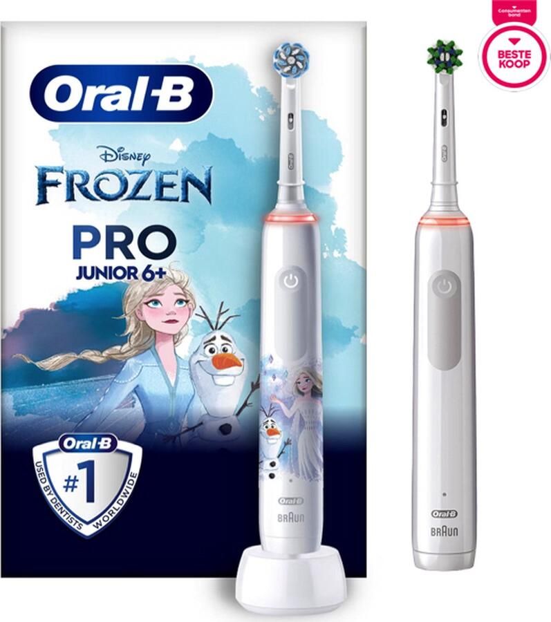 Oral B Oral-B Pro Family Pack 1x Pro 3 3000 White + 1x Junior Frozen Elektrische tandenborstel duo