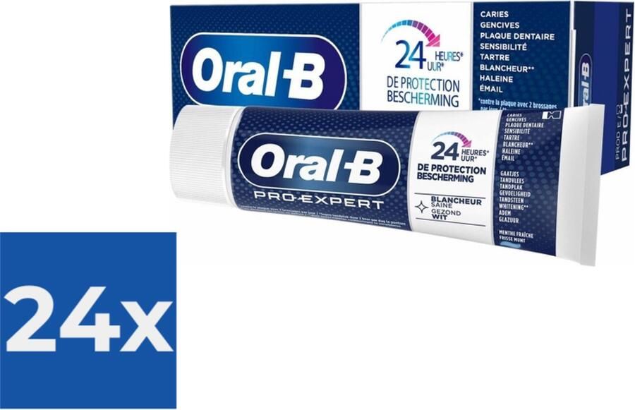 Oral B Oral-B Tandpasta Pro-Expert Gezond Wit Voordeelverpakking 24 x 75 ml