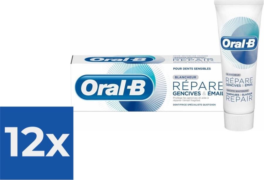 Oral B Oral-B Tandpasta Pro Repair Tandvlees & Glazuur 75ml Voordeelverpakking 12 stuks