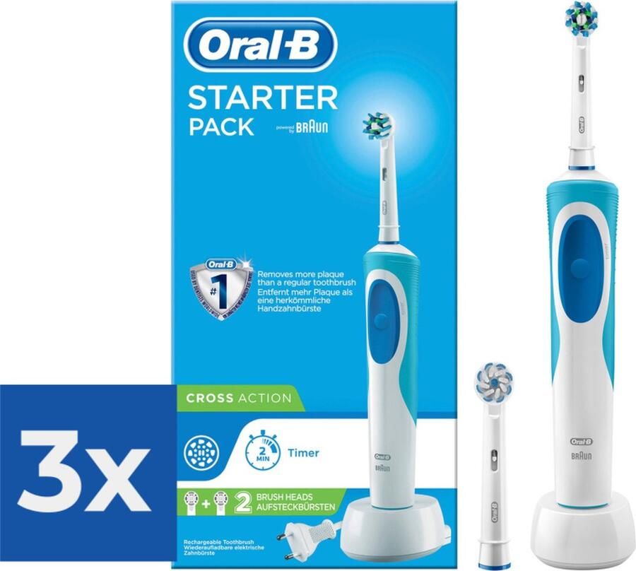 Oral B Oral-B Vitality Starterpack incl. 2nd Refill Voordeelverpakking 3 stuks