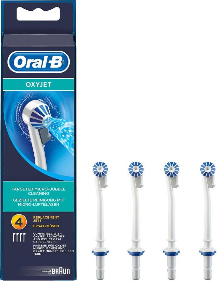 Oral B Opzetborsteltjes Vervangende opzetspuitstukken OxyJet