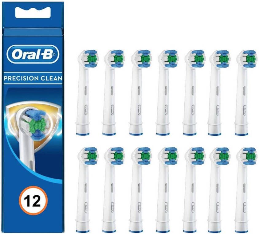 Oral B Oral-B Precision Clean Opzetborstels 12 stuks bacteriële bescherming