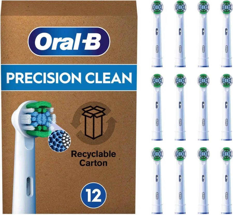 Oral B Oral-B Precision Clean Pro Opzetborstels met CleanMaximiser Technologie 12 Stuks Brievenbusverpakking
