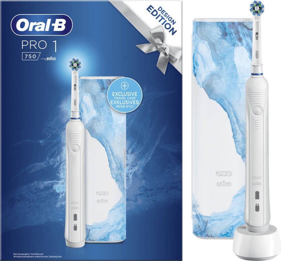 Oral B Oral-B PRO 1 750 Volwassene Roterende-oscillerende tandenborstel Wit