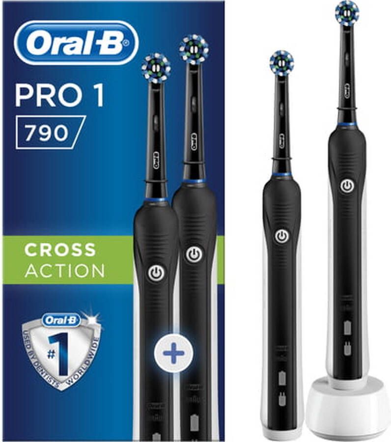 Oral B Oral-B Pro 1 790 CrossAction Zwart + extra body