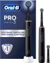 Oral B Oral-B Pro 3 3900 Duo 2 x Zwarte Elektrische Tandenborstel met extra opzetborstel - Thumbnail 1
