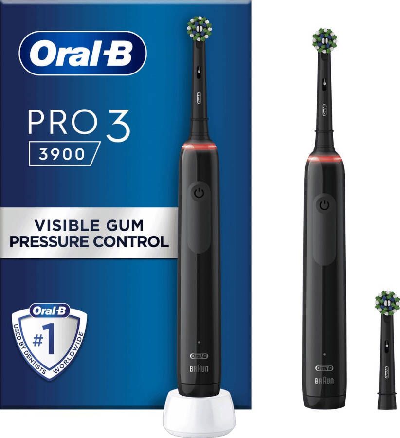 Oral B Oral-B Pro 3 3900 Elektrische Tandenborstel Duo 2 x Zwart