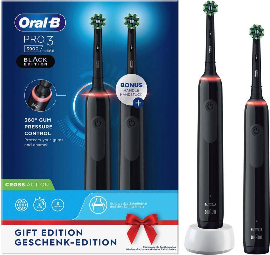 Oral B Oral-B Pro 3 3900 Elektrische Tandenborstels Duoverpakking