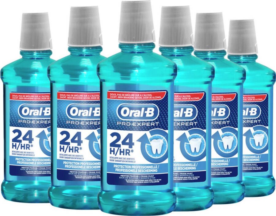 Oral-B Pro-Expert Professionele Bescherming mondwater 6 x 500  ml