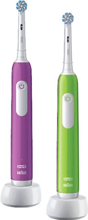 Oral B Oral-B PRO Junior 6+ Elektrische Tandenborstel Groen & Paars DUOSET