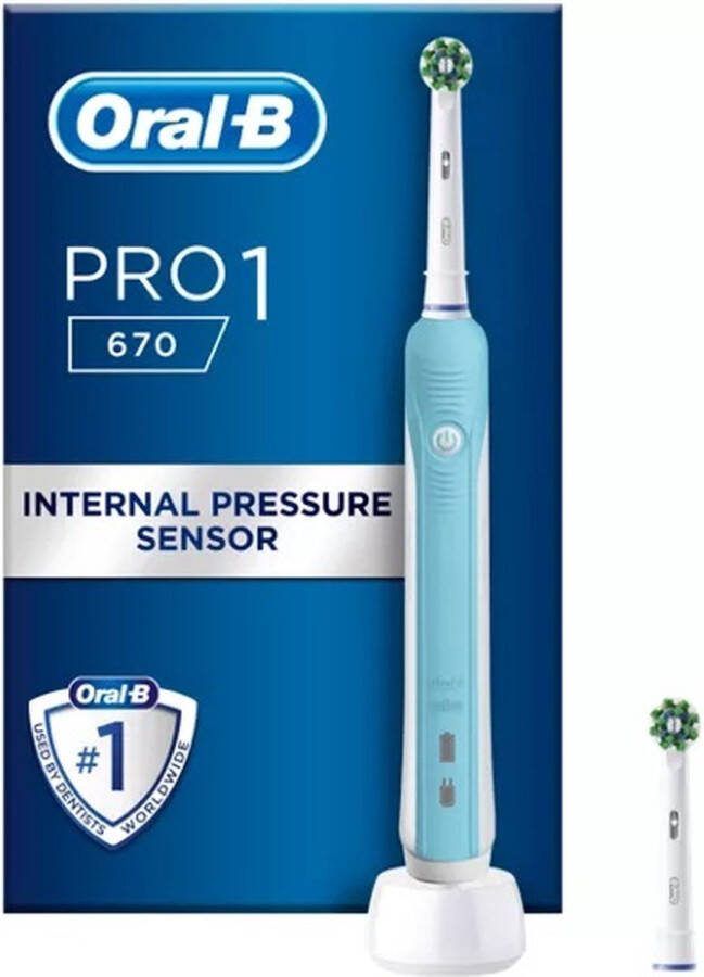 Oral B Oral-B Pro1 670 elektrische tandenborstel + 2 borstels electric toothbrush + 2 head brushes