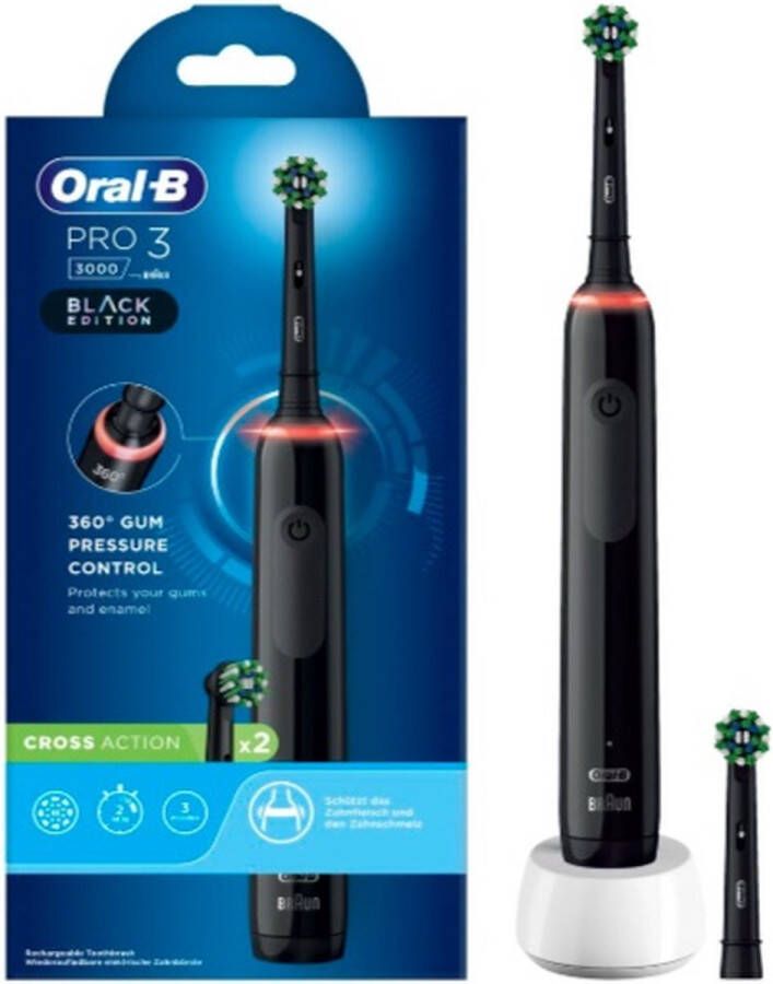Oral B ORAL-B Pro3 3000 Cross Action Elektrische Tandenborstel 2 opzetborstels