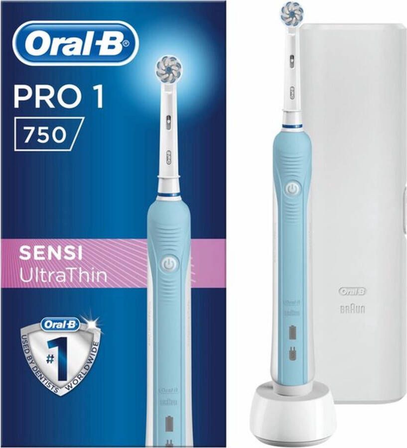Oral B Oral-B PRO750 Sensi UltraThin Elektrische tandenborstel Inclusief Reisetui