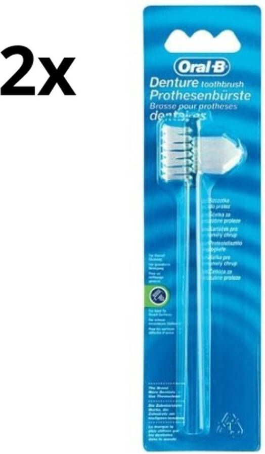 Oral B Oral-B Protheseborstel 2 stuks Voordeelverpakking