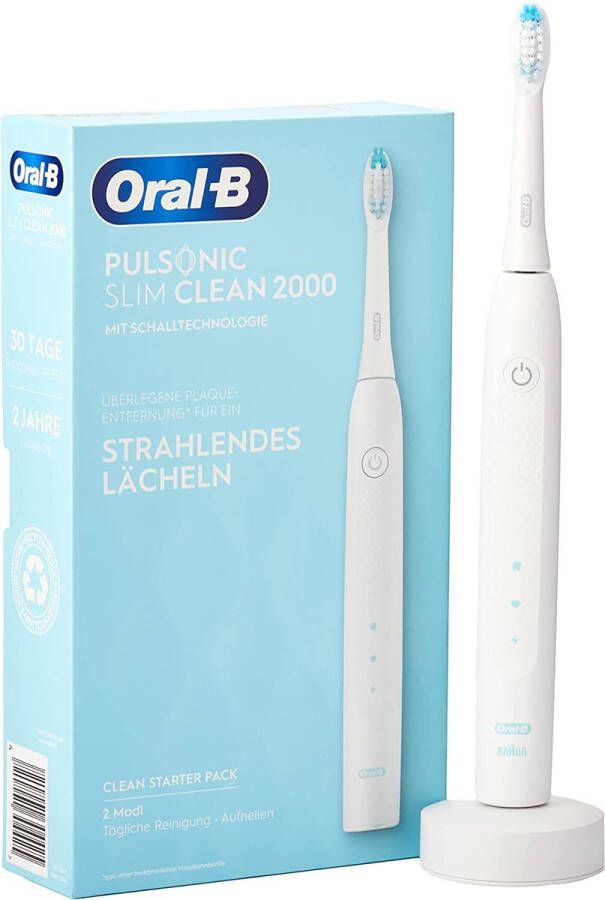 Oral B Oral-B Pulsonic Slim Clean 2000 Wit Volwassene Sonische tandenborstel