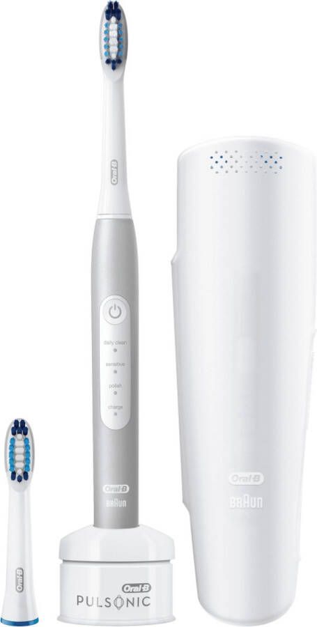 Oral B Oral-B Pulsonic Slim Luxe 4200 Travel Edition Platinum Elektrische Tandenborstel