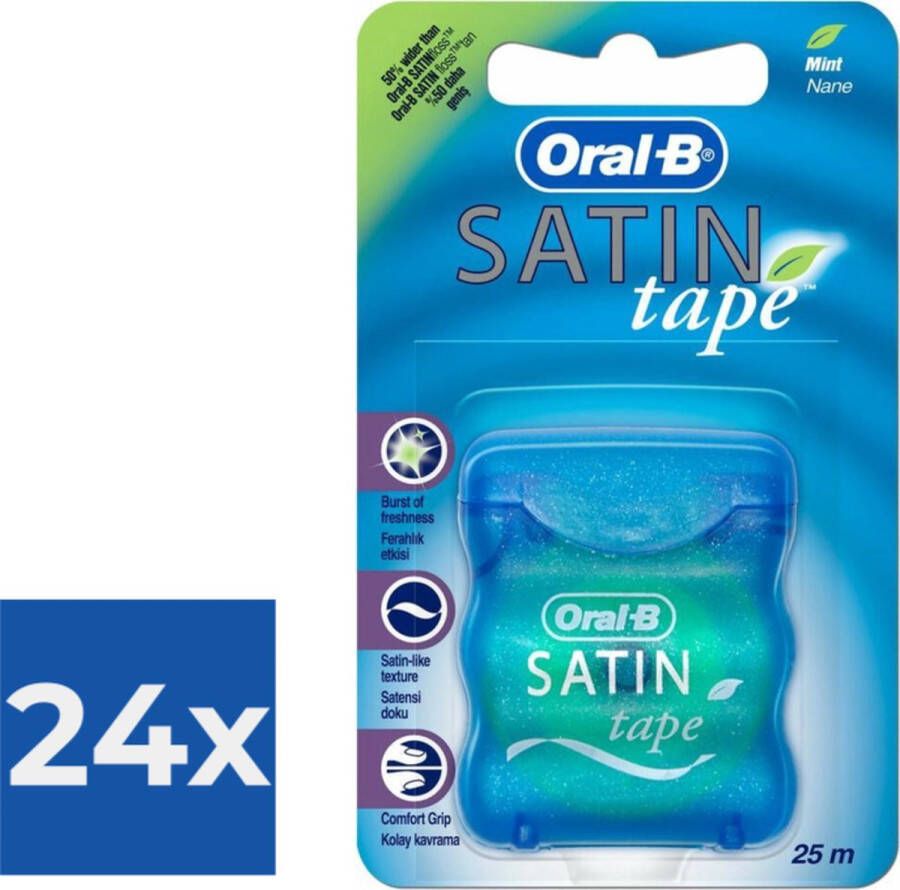 Oral B Oral-B Satin flosdraad 25 m Flosdraad Voordeelverpakking 24 stuks