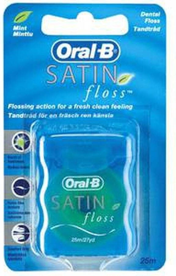 Oral B Oral-B Satin flosdraad 25 m Flosdraad Voordeelverpakking 24 stuks