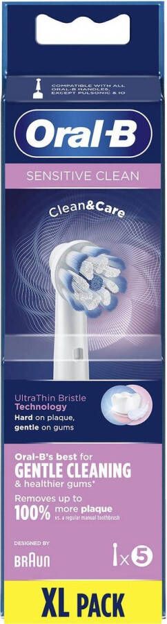 Oral B Oral-B Sensitive Clean Opzetborstels 5 Stuks