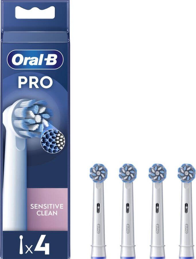 Oral B Oral-B Sensitive Clean Pro Opzetborstels 4 Stuks