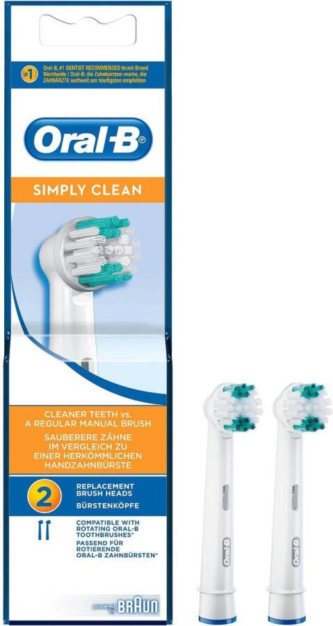 Oral B Oral-B Simply Clean Opzetborstels 2 stuks