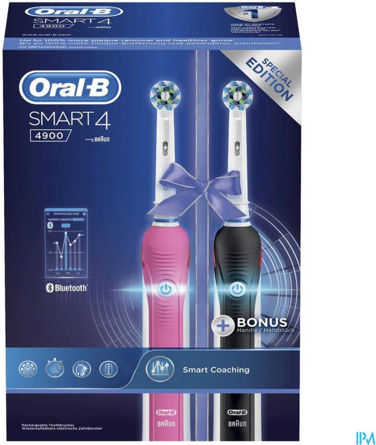 Oral B Oral-B Tandenborstel Smart 4900 + Bonushandel | Elektrische tandenborstels | Verzorging&Beauty Tand-&Mondhygiëne | 80299470