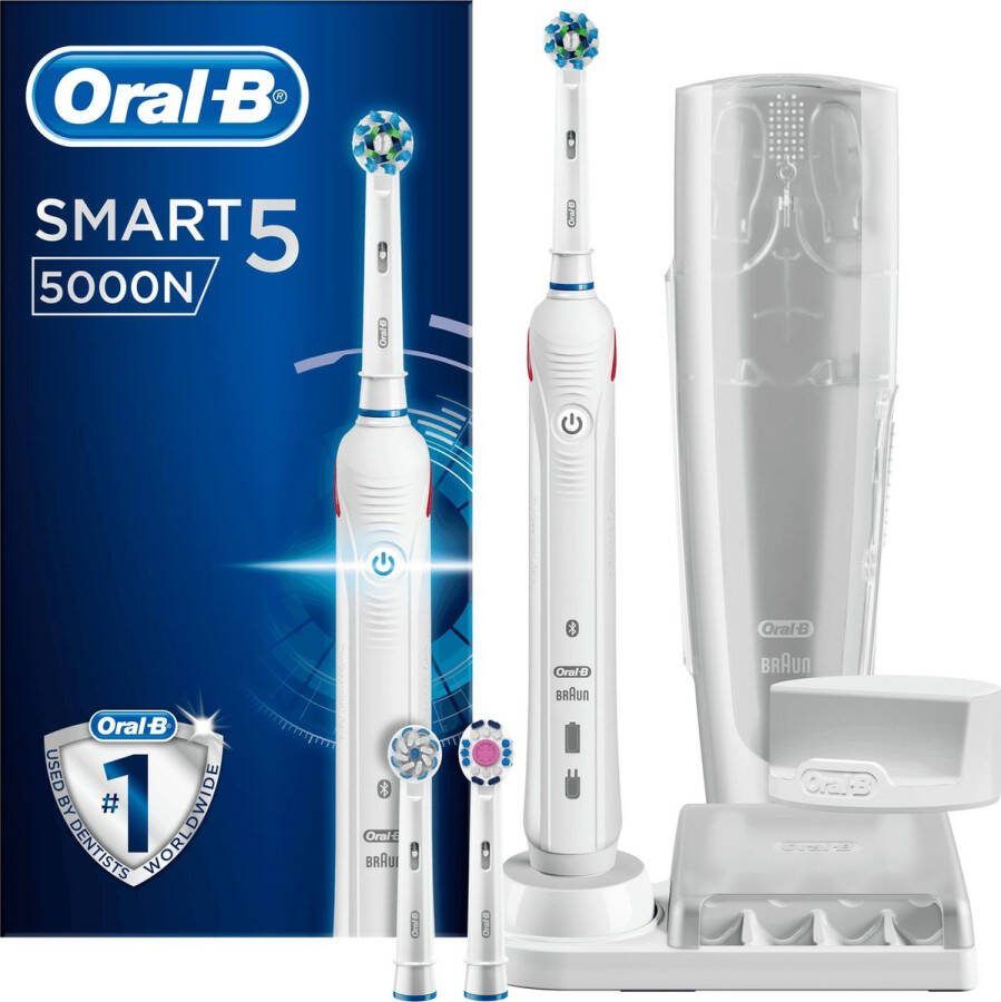 Oral B Oral-B Smart 5 5000 Wit Elektrische Tandenborstel Powered by Braun 1 Handvat en 3 Opzetborstels