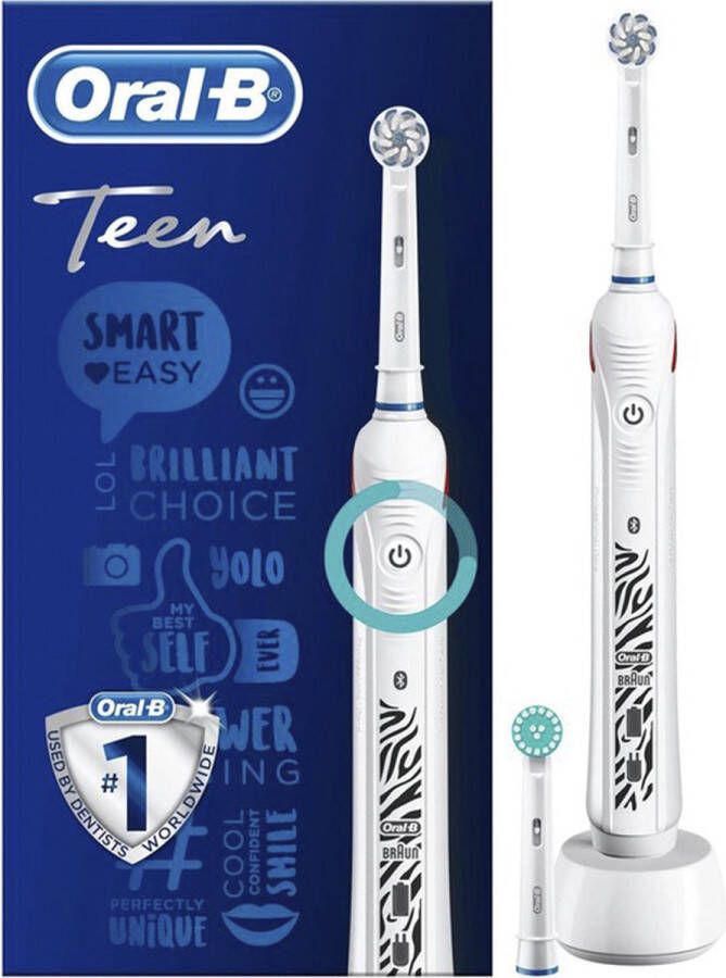 Oral B Oral-B Smartseries Teen Elektrische Tandenborstel Wit 1 Handvat en 2 Opzetborstels