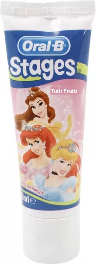 Oral B Oral-B stages 2 Princess Cars 75 ml Tandpasta