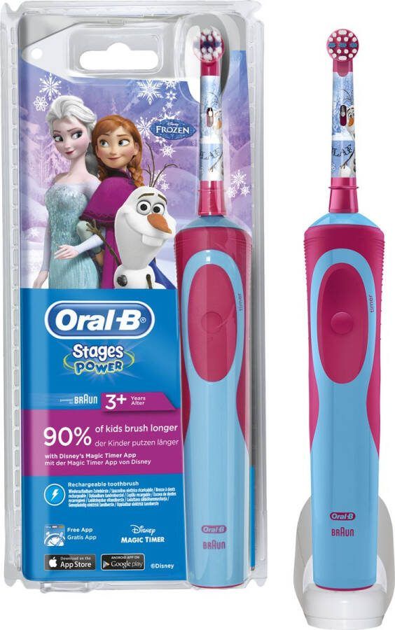 Oral B Oral-B Stages Power Kids Frozen Elektrische Tandenborstel 1 Handvat en 1 Opzetborstel