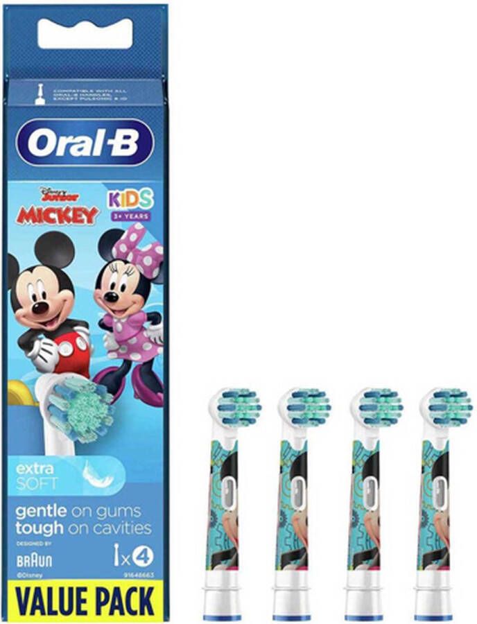 Oral B Oral-B Stages Power Mickey Mouse Opzetborstels 4pcs