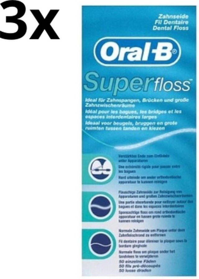 Oral B Oral-B Superfloss 3 x 50 stuks Voordeelverpakking
