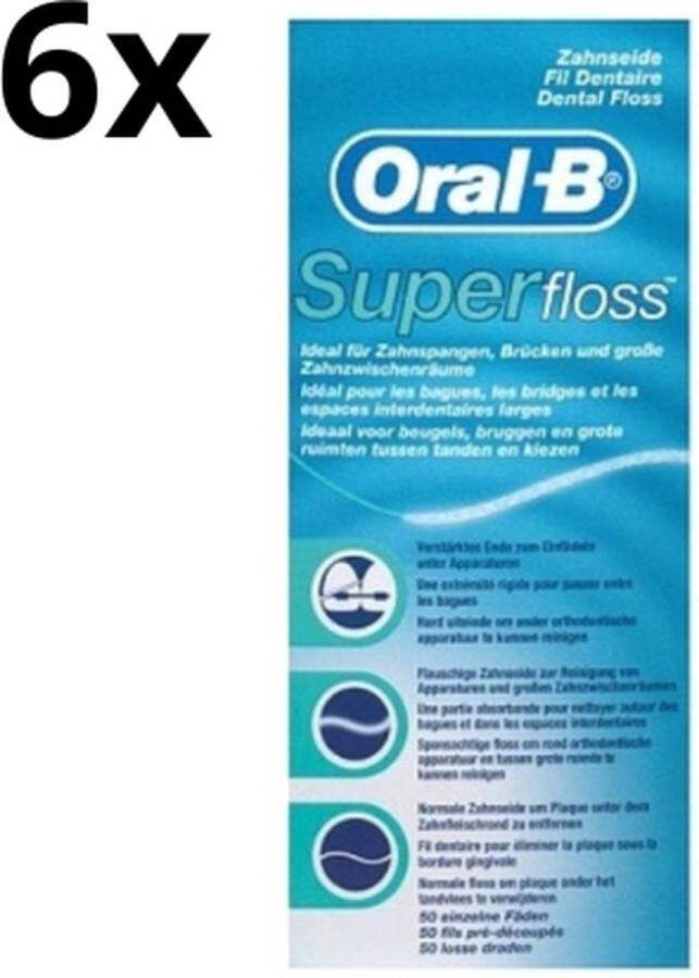 Oral B Oral-B Superfloss 6 x 50 stuks Voordeelverpakking