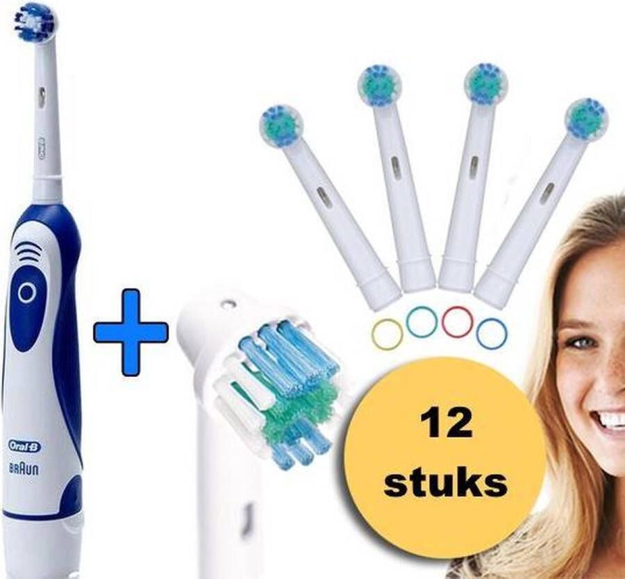 Oral B Oral-B tandenborstel AdvancePower elektrische tandenborstel op batterij inclusief 12 basic opzetborsteljes geschikt voor Oral-B