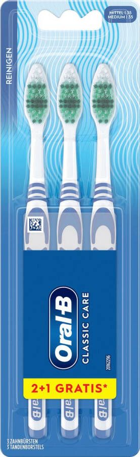 Oral B Oral-B Tandenborstel Classic Care medium 3 stuks