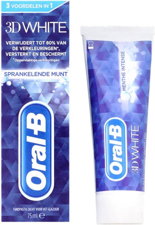 Oral B Oral-B Tandpasta – 3D White Sparkling Mint 75 ml.