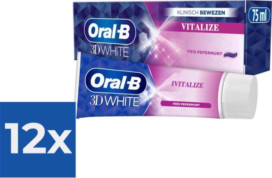 Oral B Oral-B Tandpasta 3D White Vitalize 12 x 75 ml