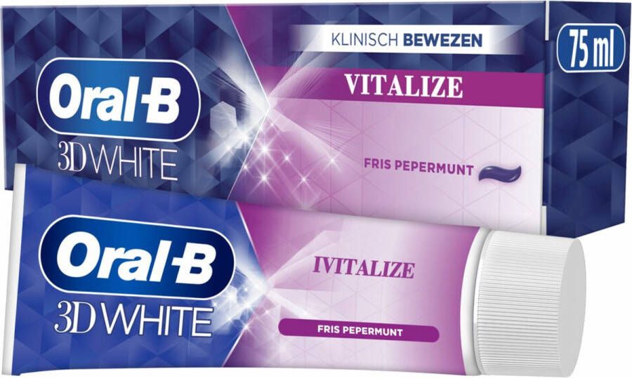 Oral-B 3D White Vitalizing Fresh tandpasta voordeelverpakking 12 x 75ml