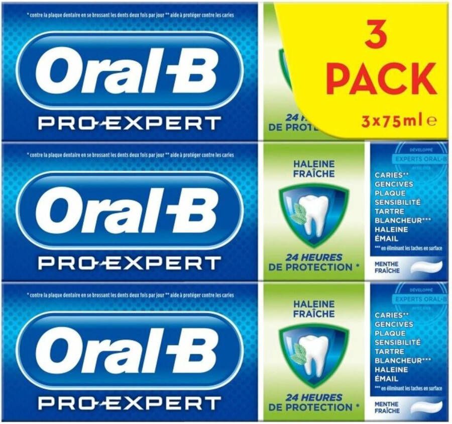 Oral B Oral-B Tandpasta Pro Expert Fresh Breath 3 x 75 ml