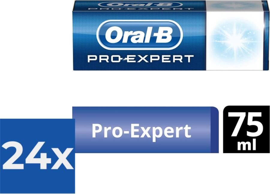 Oral B Tandpasta Pro Expert gezond wit 75ml Voordeelverpakking 24 stuks