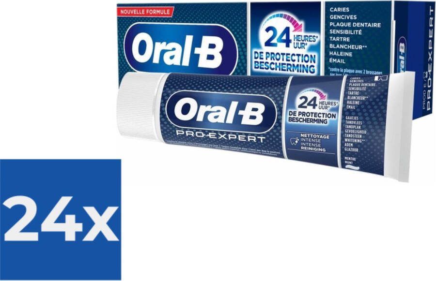 Oral B Oral-B Tandpasta Pro-Expert Intense Reiniging 75 ml Voordeelverpakking 24 stuks