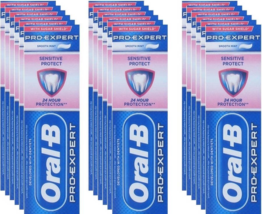 Oral B Oral-B Tandpasta Pro-Sensitive Voordeelverpakking 18 x 75 ml