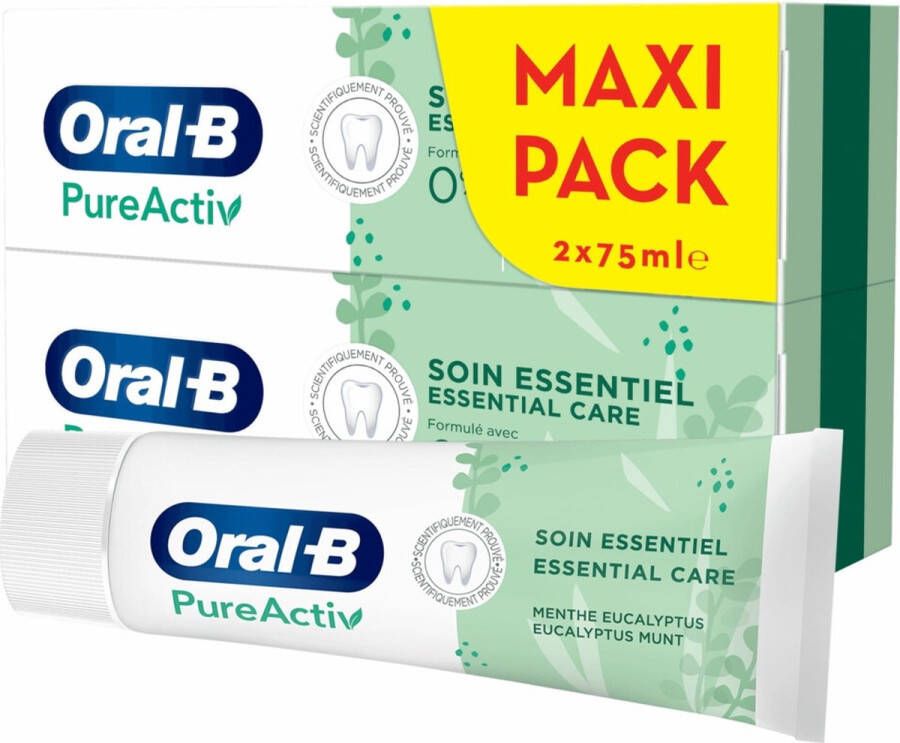 Oral B Oral-B Tandpasta PureActiv Essential Care 2 x 75 ml